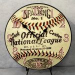 1909 Vintage Look Baseball League Wall Clock