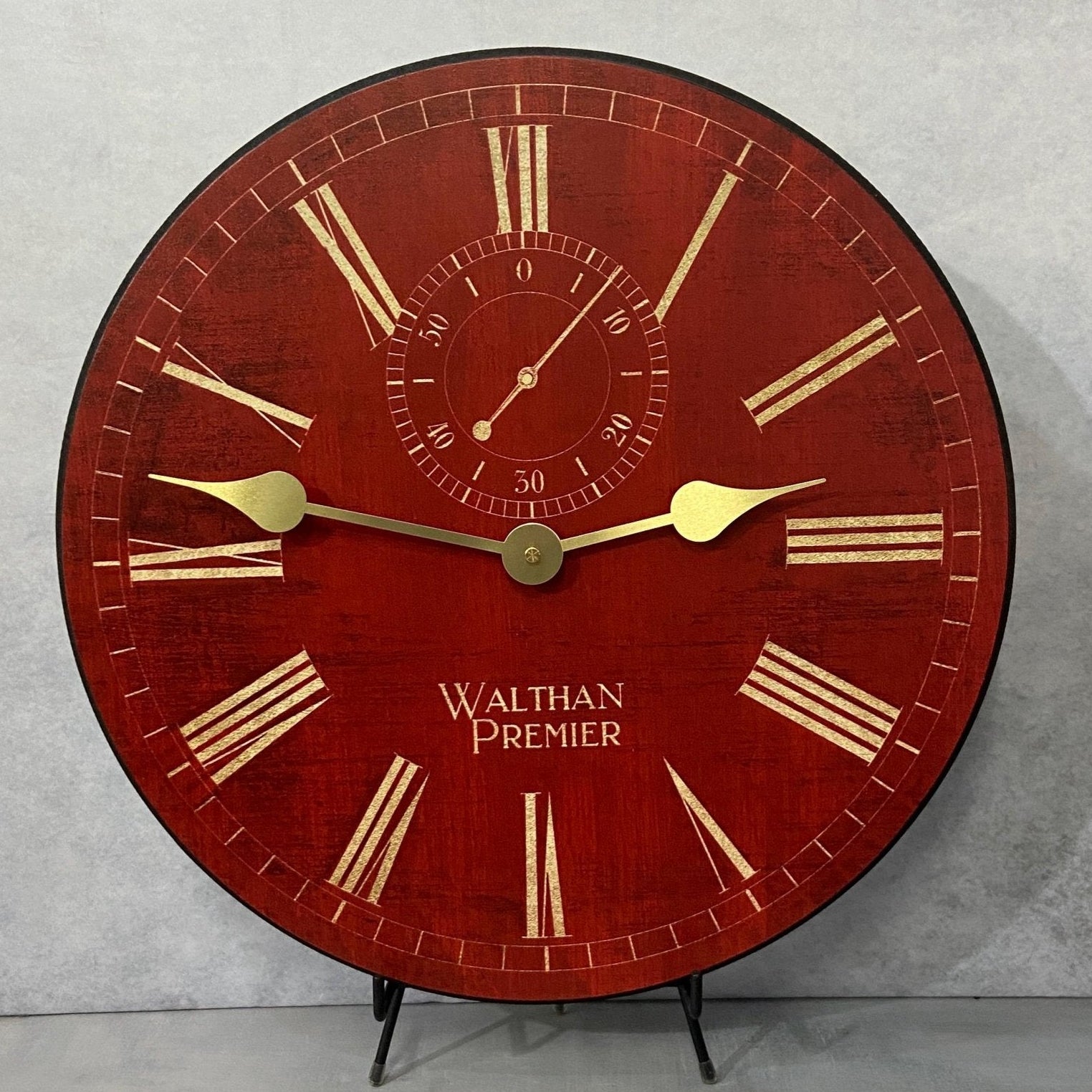 il_fullxfull.6451252799_oovx.jpg Alston Red Clock - Image 1