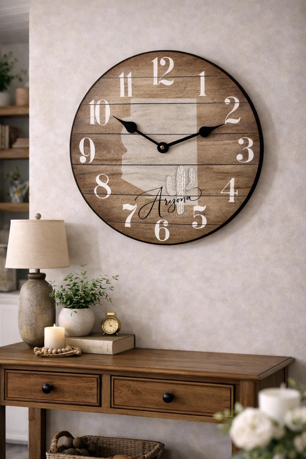 il_fullxfull.7653988571_ygj6_990b08fd-5a1e-42fd-9816-bbedb18e5916.jpg Your STATE clock - Image 1