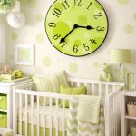 Lime Green Bubbles Wall Clock