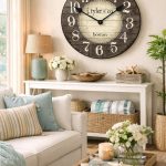 Boston Harbor Gray Wall Clock