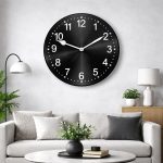Heavy "Metal" Black Wall Clock