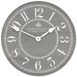 Gray & White Wall Clock
